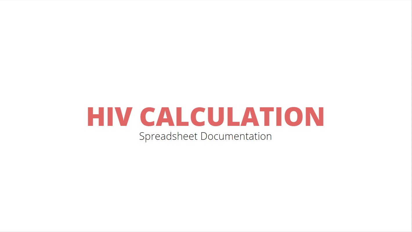 HIV documentation cover