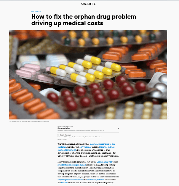 How to Fix the Orphan Drug Problem Driving up Medical Costs