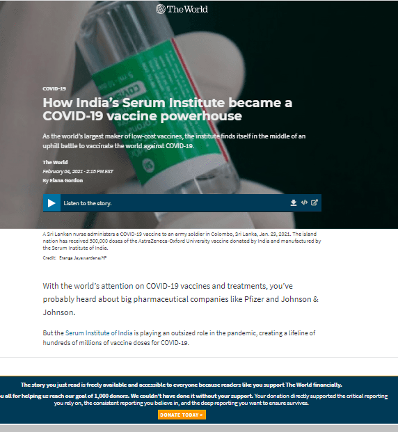 How India's Serum Institute became a COVID-19 Vaccine Powerhouse