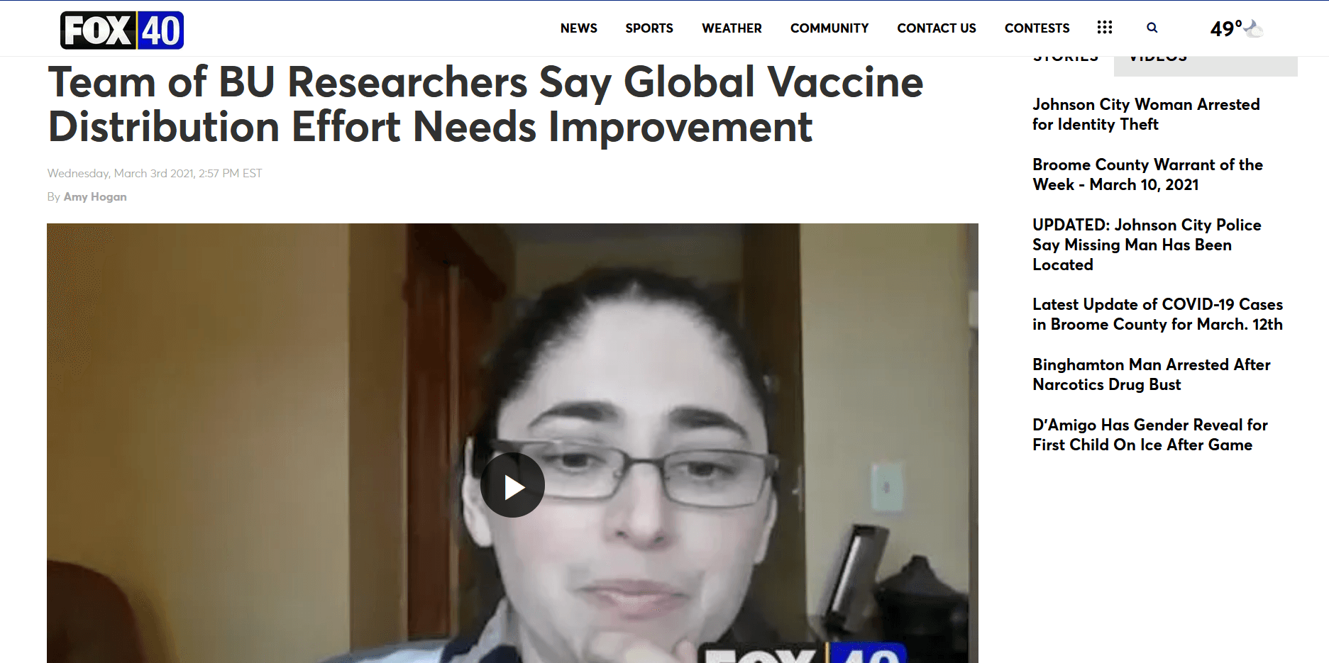 Team of BU Researchers Say Global Vaccine Distribution Effort Needs Improvement