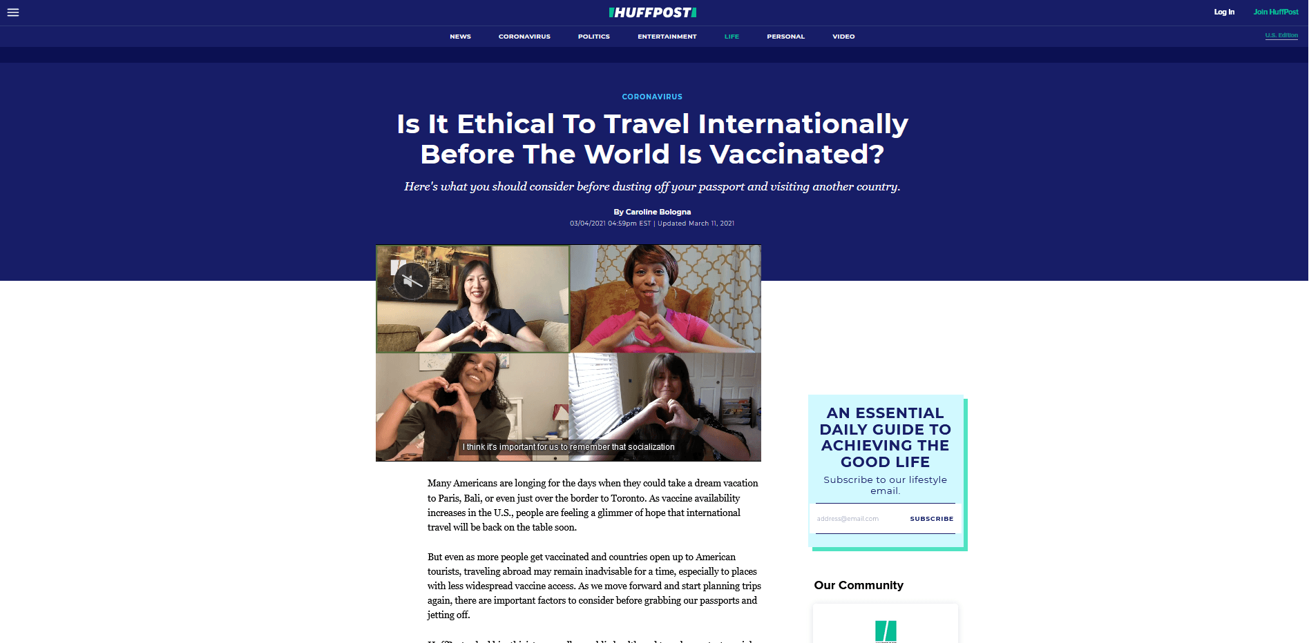 Is It Ethical To Travel Internationally Before The World Is Vaccinated?