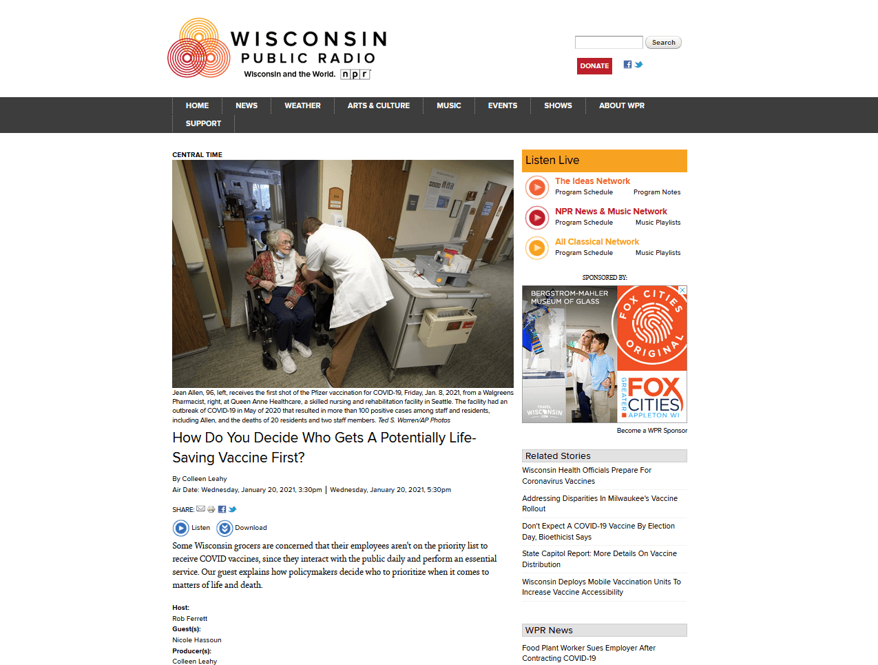 How Do You Decide Who Gets A Potentially Life-Saving Vaccine First