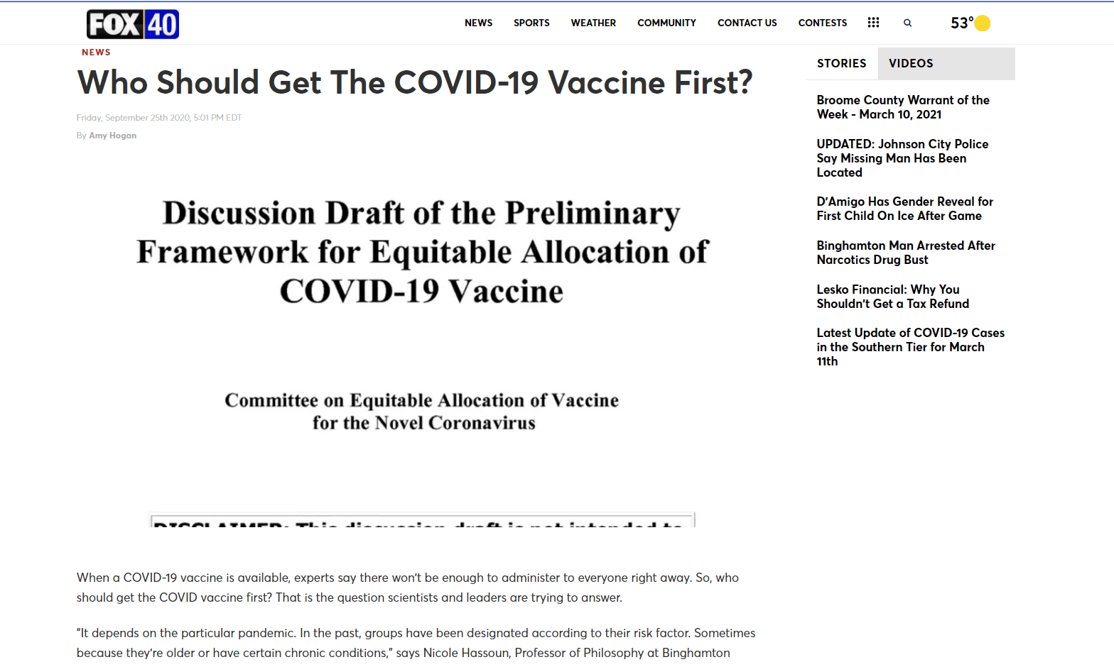 Who Should Get the COVID-19 Vaccine First?