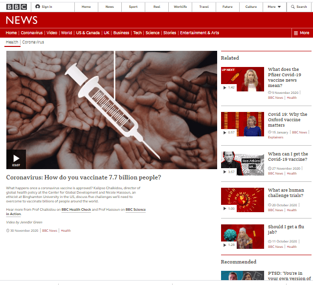 Coronavirus: How do you vaccinate 7.7 billion people?